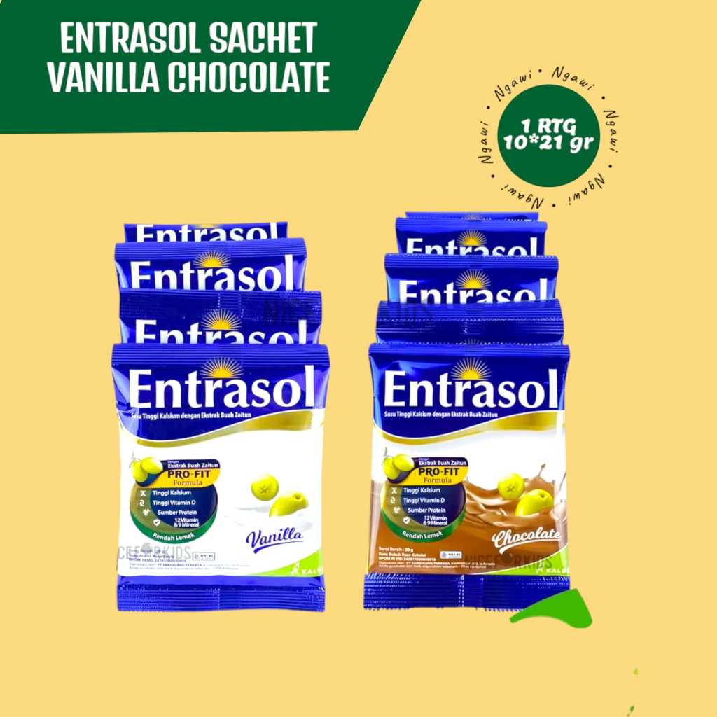 

ENTRASOL SACHET RENCENG isi 10 , isi 10*20 gr