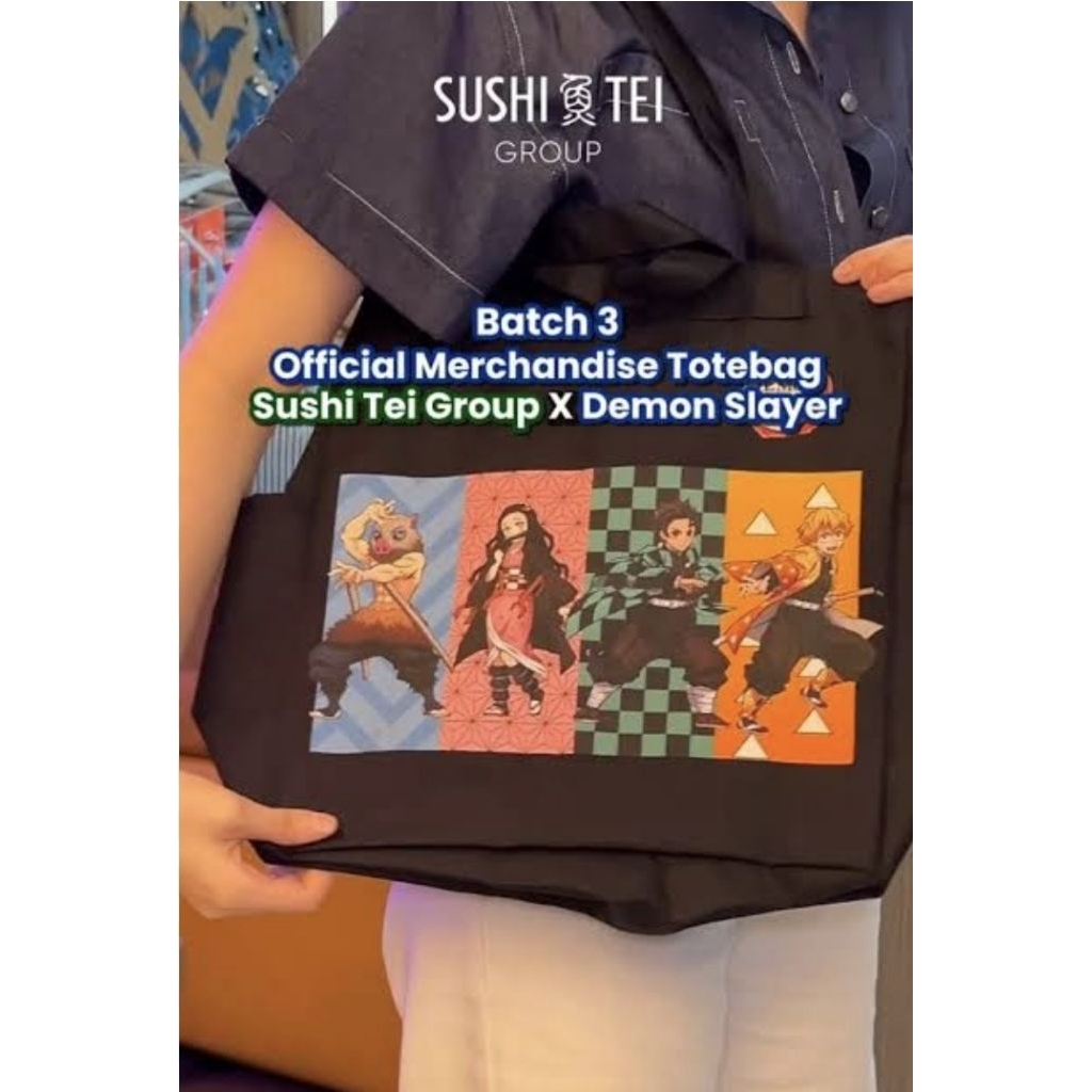 Merchandise Tote Bag Sushi Tei Group Demon Slayers