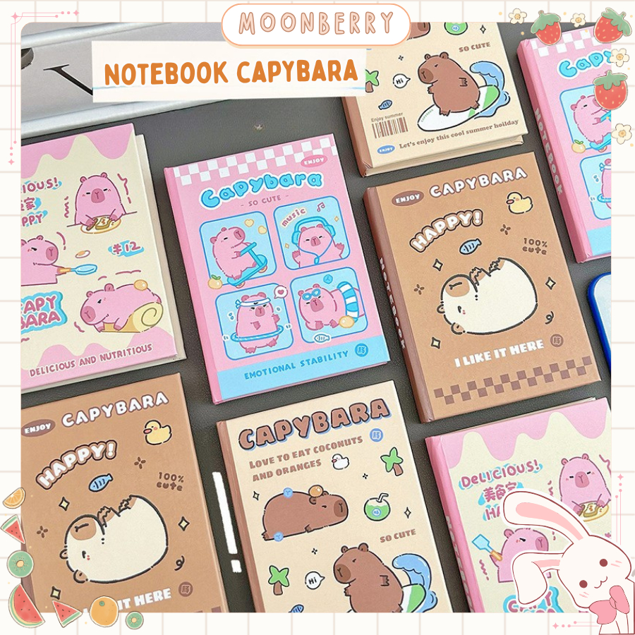 

Buku Tulis Motif Capybara Lucu Catatan Portabel Kecil Notebook Mini Buku