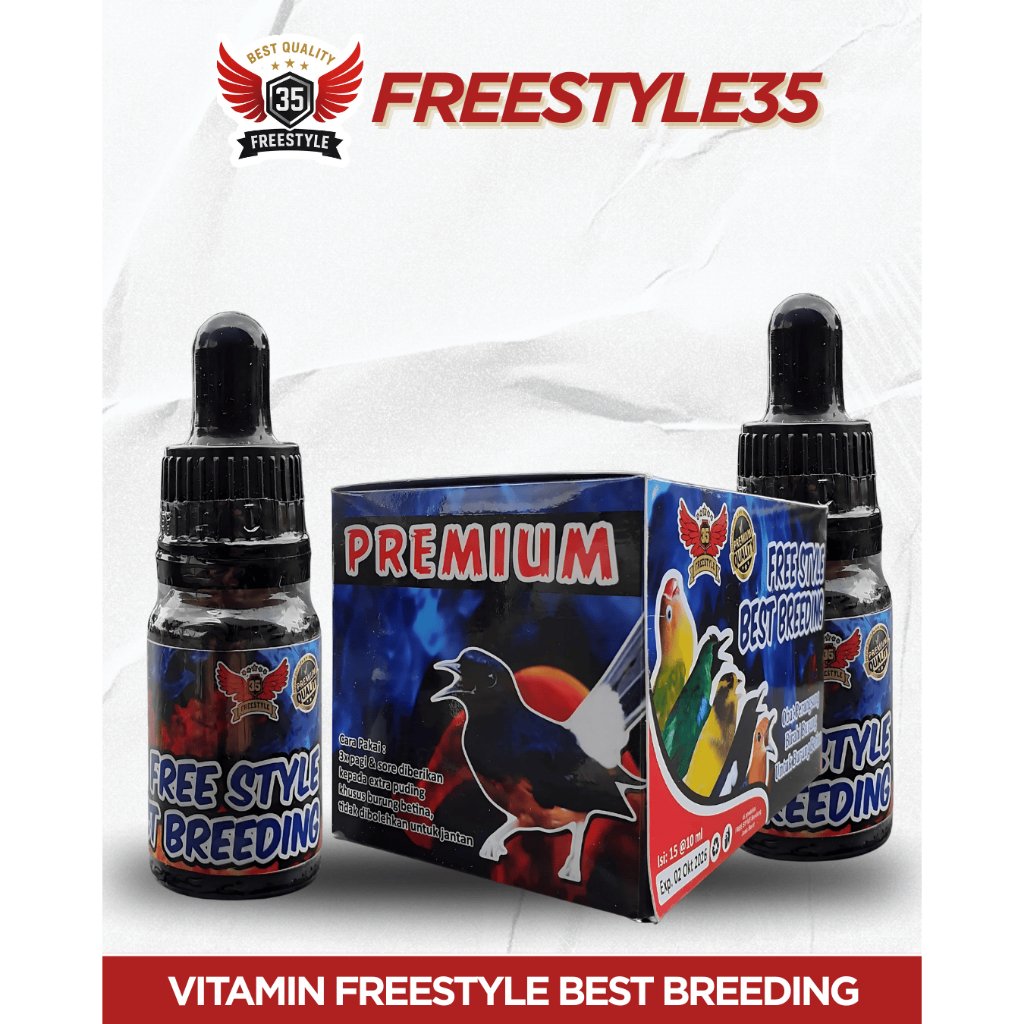 Vitamin Breeding Burung Betina Freestyle Best Breeding Suplemen Premium