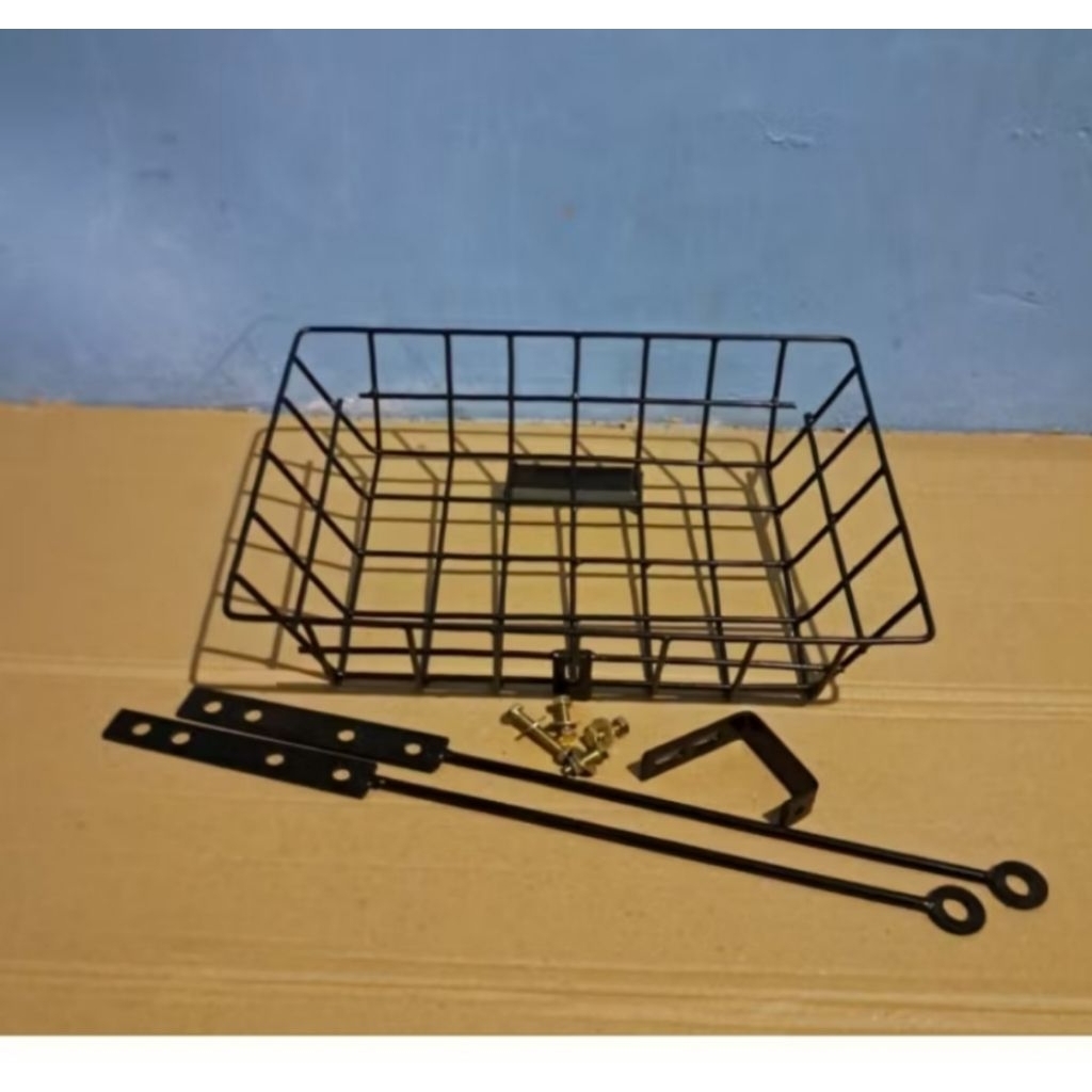 Keranjang Besi Rak sepeda Depan keranjang Touring Universal MTB Seli minion