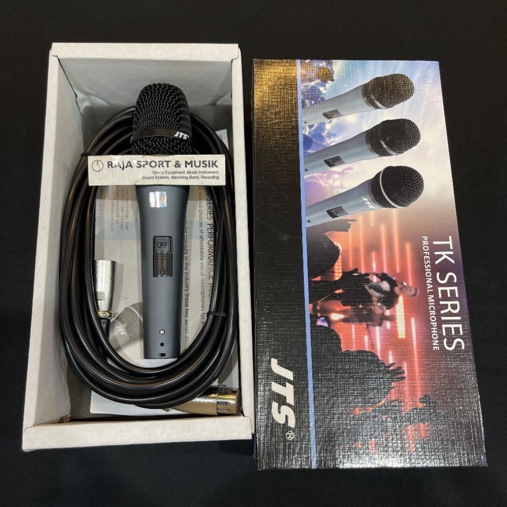 JTS TK 280 MIC VOCAL DYNAMIC + ORIGINAL TK280 MICROPHONE - MIK KABEL