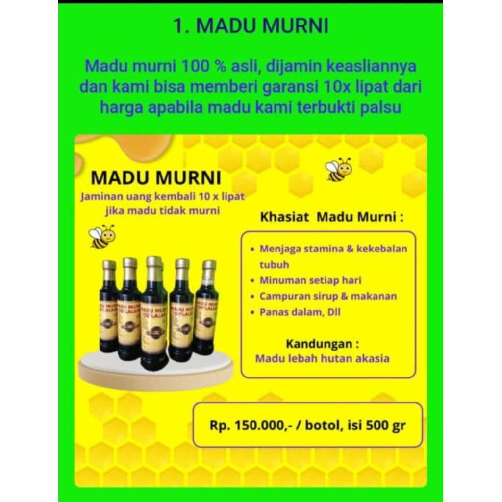

madu Murni