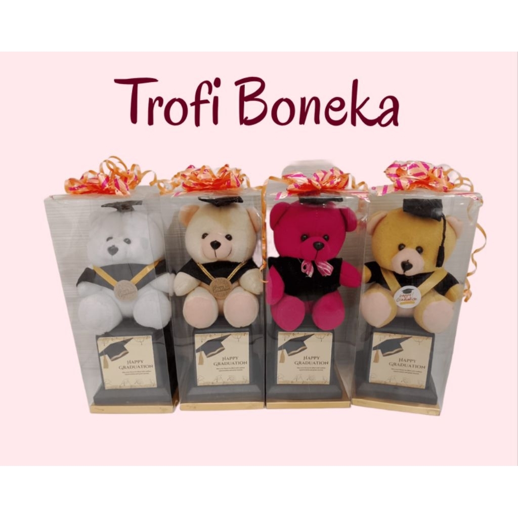 [POETRISI] Trofi boneka graduation / Trofi boneka murah / boneka graduation / trophy boneka