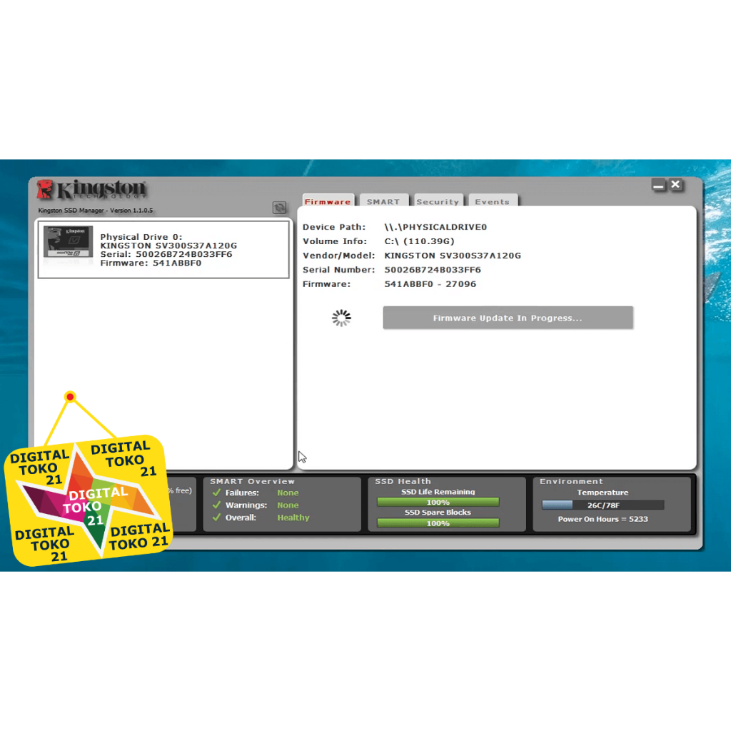 [Diinstallkan] Kingston SSD Manager 1.5.5.7 Full Version Software PC Komputer Laptop Windows
