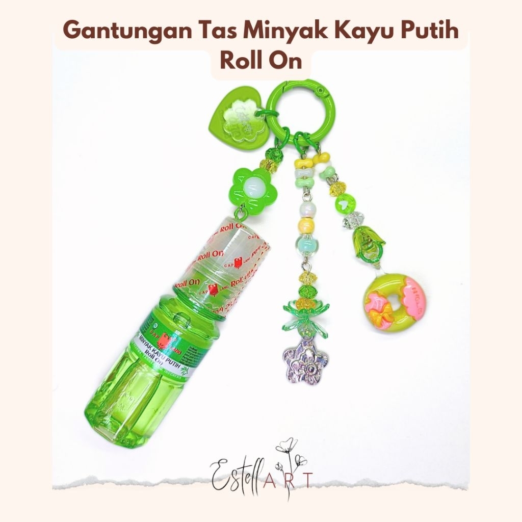 Gantungan Tas Minyak Kayu Angin Roll On / Bag Charm Eucalyptus Oil