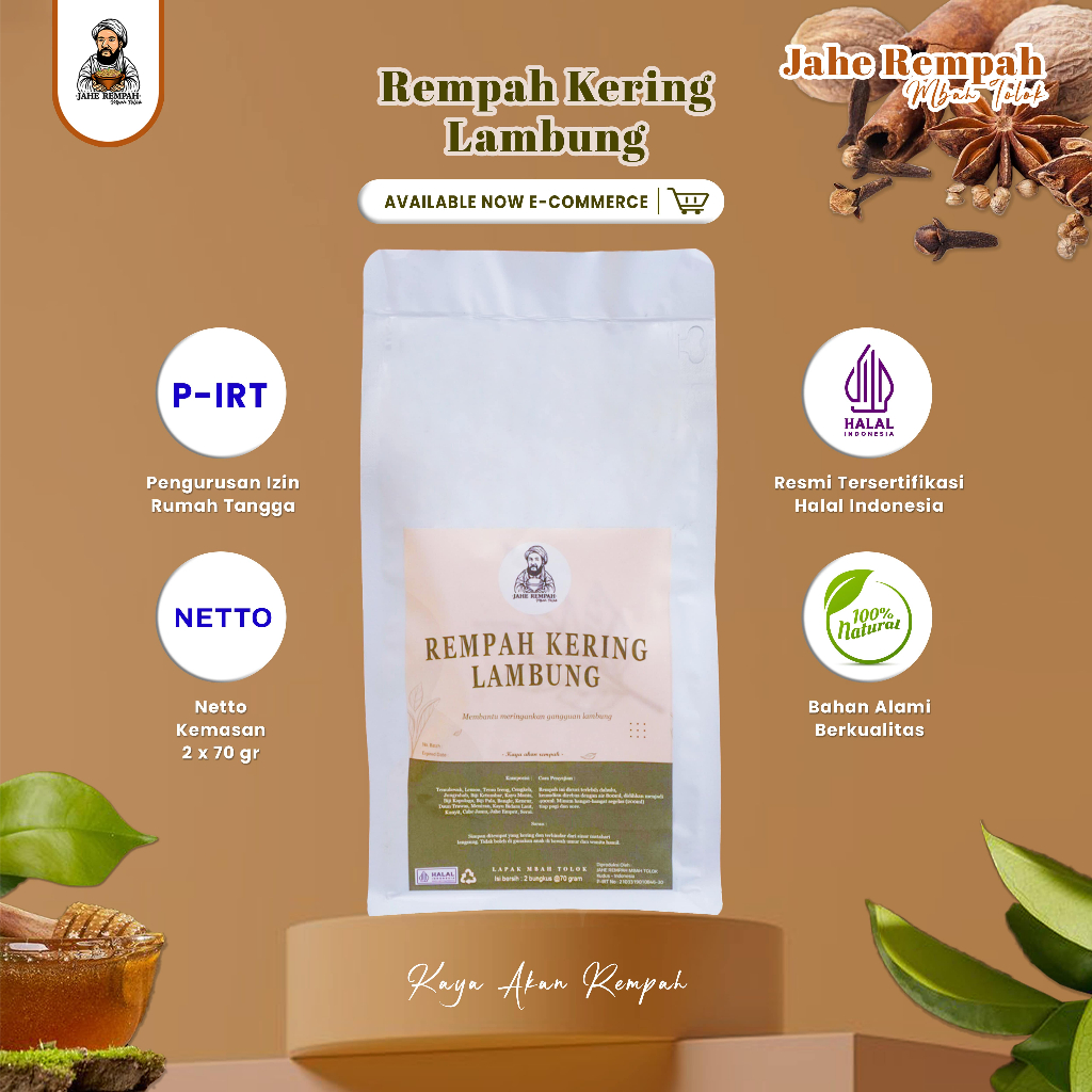 

RACIKAN REMPAH KERING UNTUK MENGATASI SAKIT LAMBUNG DAN MAGH 100% HERBAL RESEP DARI LELUHUR JAWA