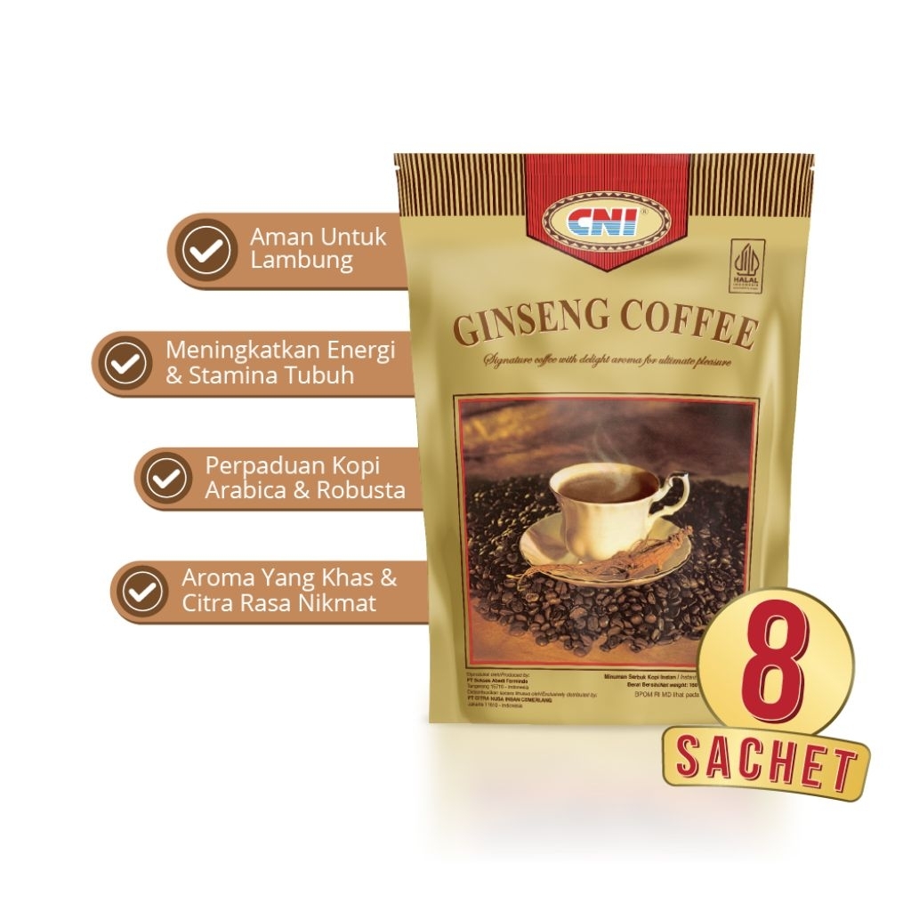 

Ginseng Coffee CNI 8 Sachet