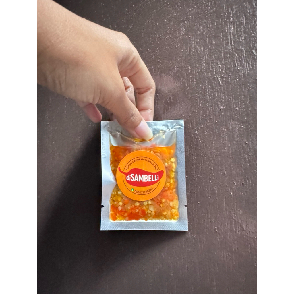 

diSAMBELli sambal bawang Ndower sachet 20gr (asin gurih pedas tidak manis)