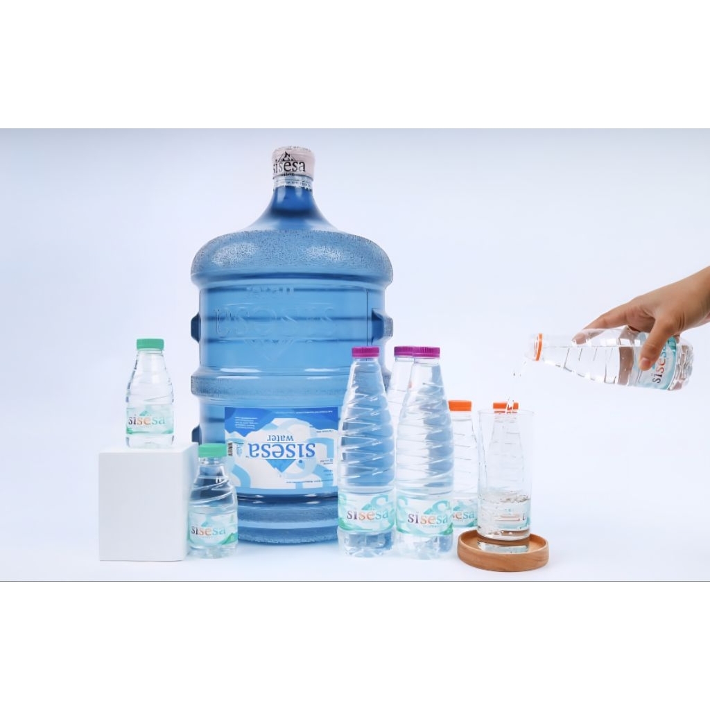 

Air Minum Dalam Kemasan | Air Mineral Sisesa Water 200ml, 330ml, 600ml, Galon 19L | 1 Dus/Carton isi 24 Botol (AMDK)