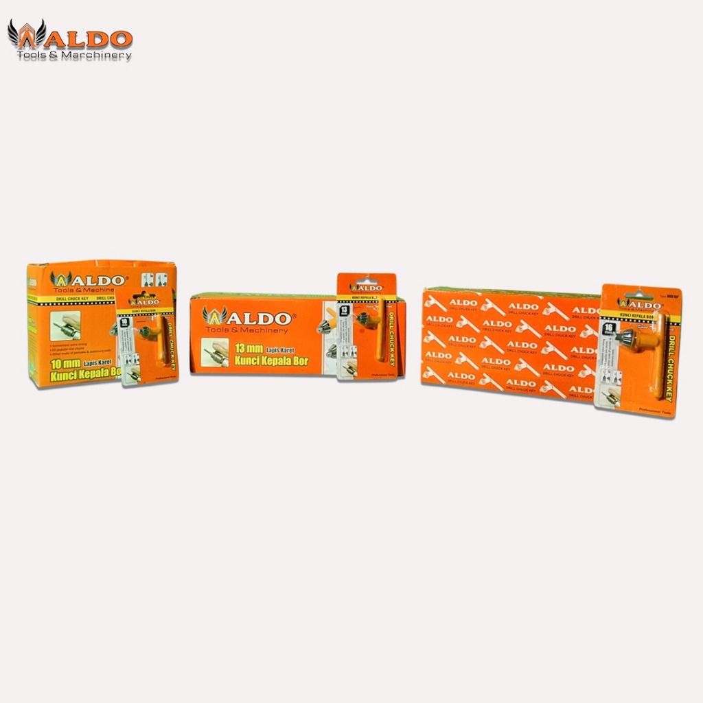 ALDO KUNCI KEPALA BOR 10mm 13mm dan 16mm POLISH