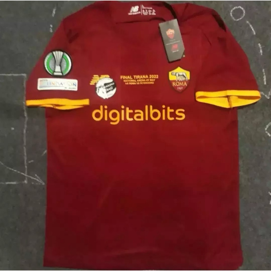 JERSEY AS ROMA FINAL TIRANA 2022 2023 22 23 2021 21 home