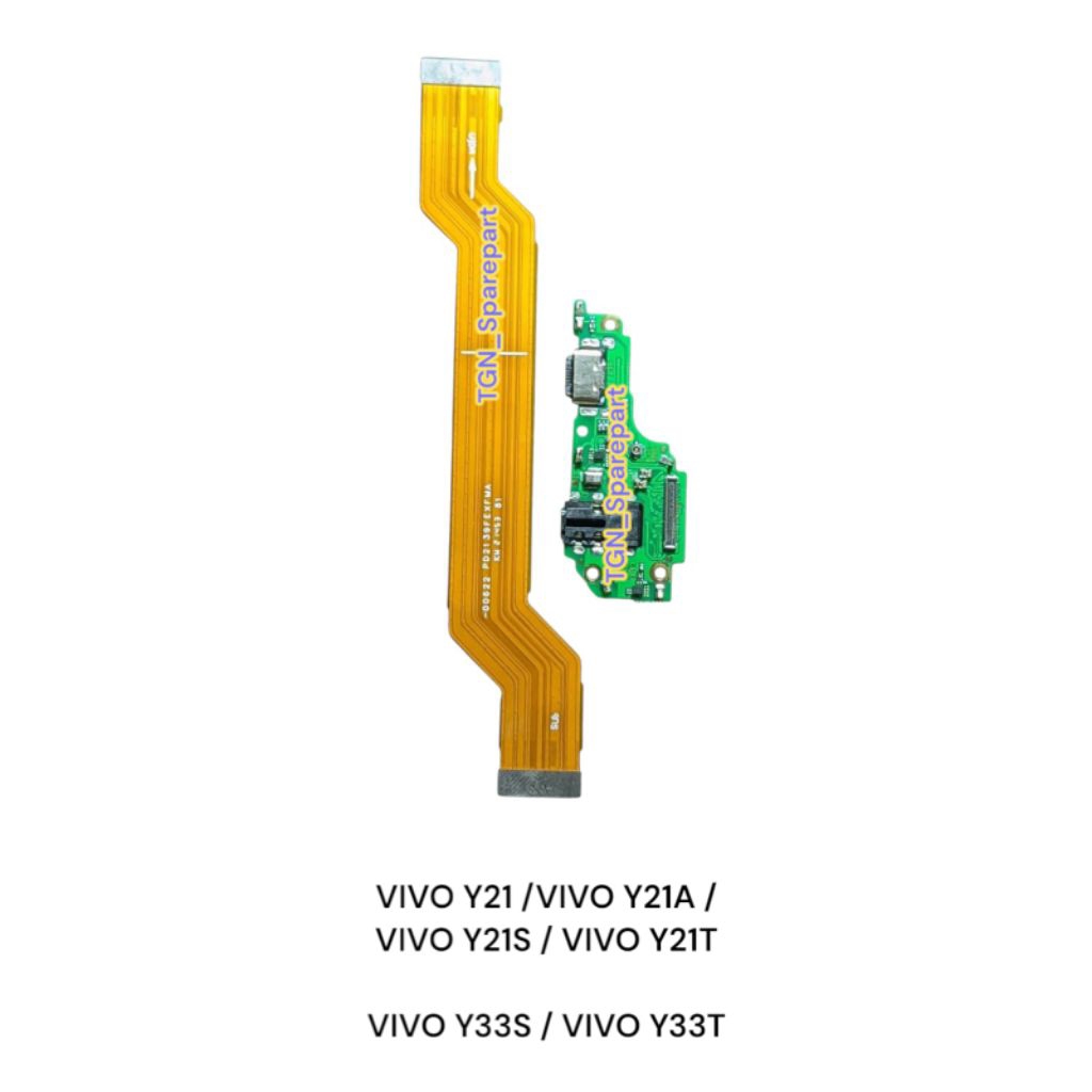 FLEXIBEL CHARGER VIVO Y21 VIVO Y21A VIVO Y21S VIVO Y21T VIVO Y33S VIVO Y33T PAPAN CAS FULLSET IC + F