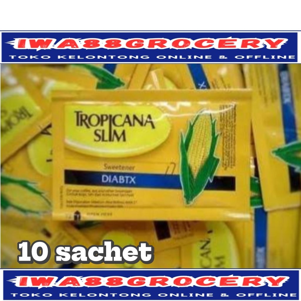 

Pemanis gula Tropicana slim diabtx 2gram 10 sachet