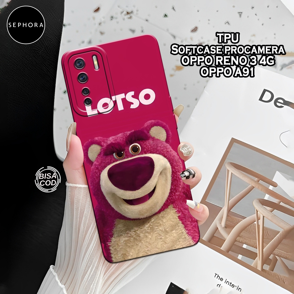Case OPPO A91 / Reno 3 4G Terbaru - Fashion Case Lotso - Softcase OPPO A91 / Reno 3 4G - Case Pro Ca