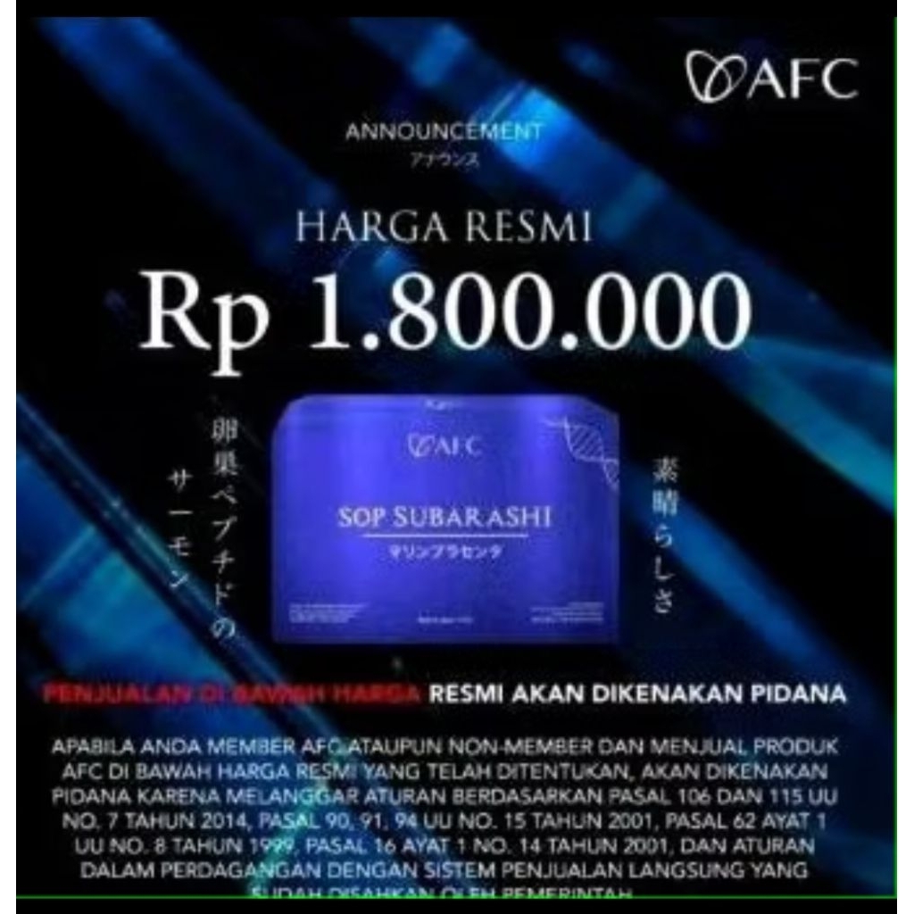 SOP SUBARASHI 100% ORI HARGA RESMI