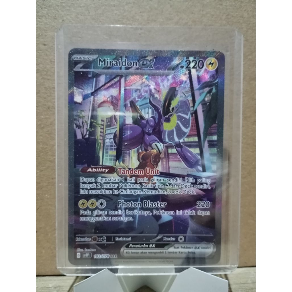 Miraidon EX SAR - Kartu Pokemon Indonesia