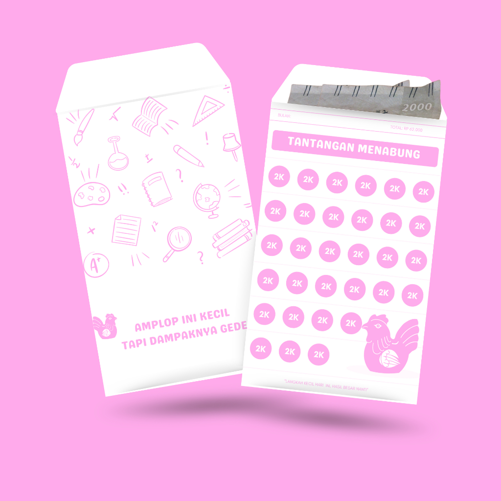 

TANTANGAN MENABUNG AMPLOP SAVED MONEY CHALLANGE