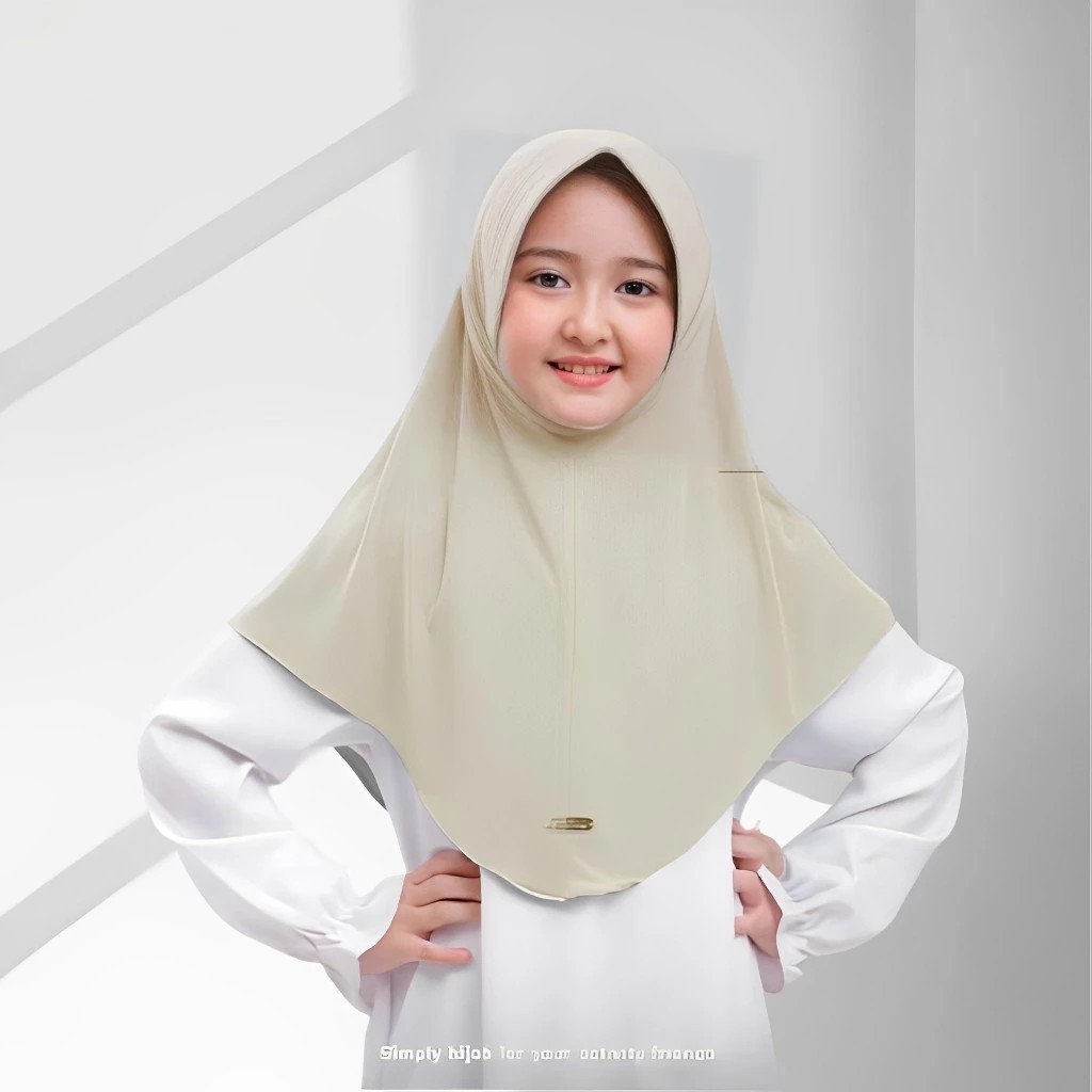 Jilbab Bergo Instan Anak/hijab bergo/kerudung bergo/ bergo daily Usia 3-10 Tahun
