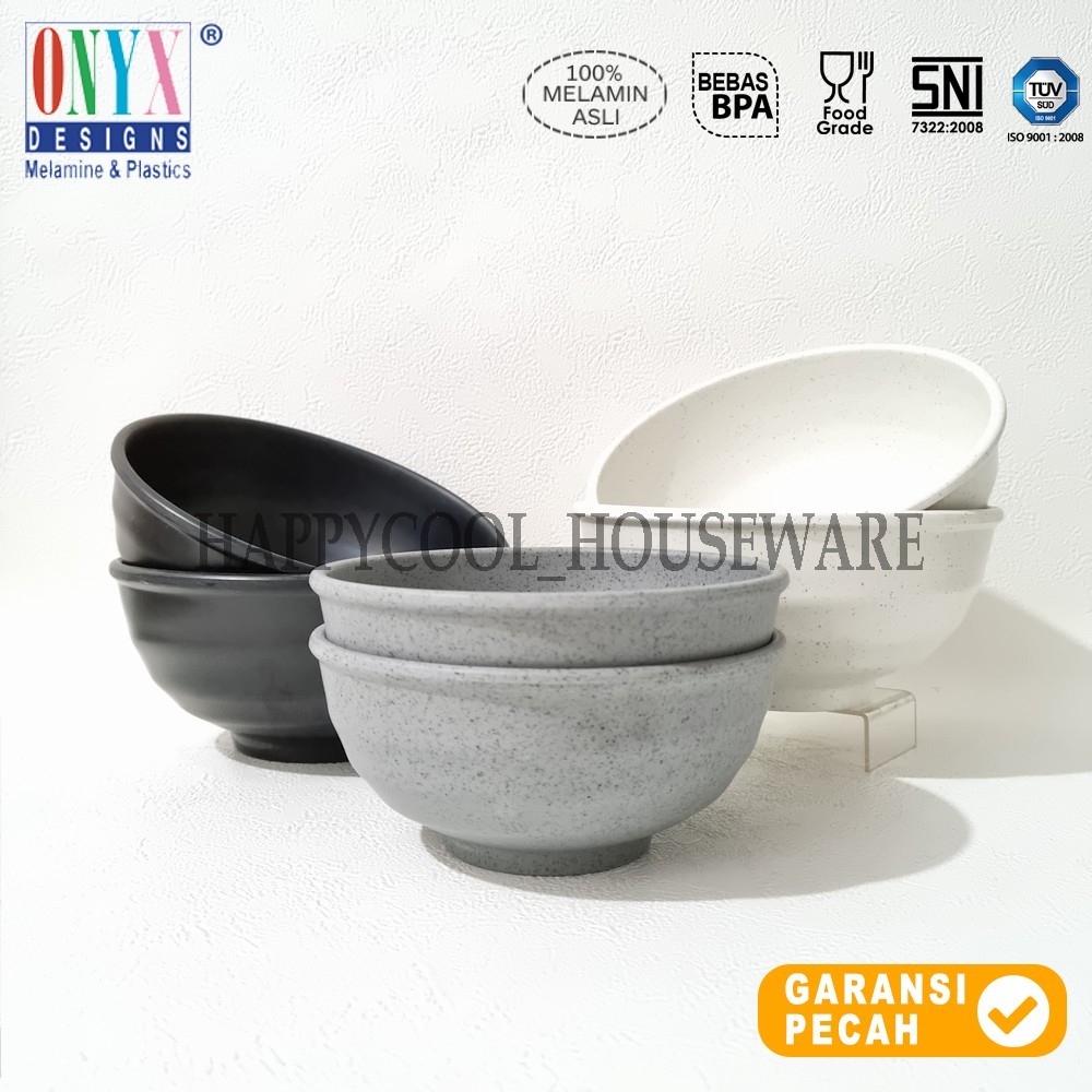 ONYX Mangkok Bulat Melamin 6.5 inch Cosmic Series Mangkok Makan Premium Onyx 16cm Melamine Asli