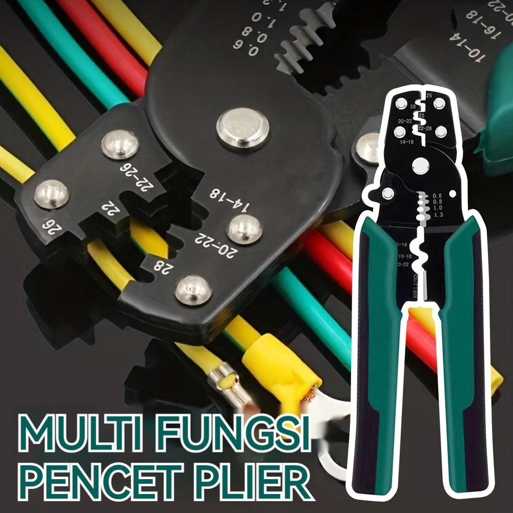 13 in 1 Tang Crimping Press Skun Kabel Kombinasi Tang Potong Kabel Multifungsi Crimping Skun Kabel