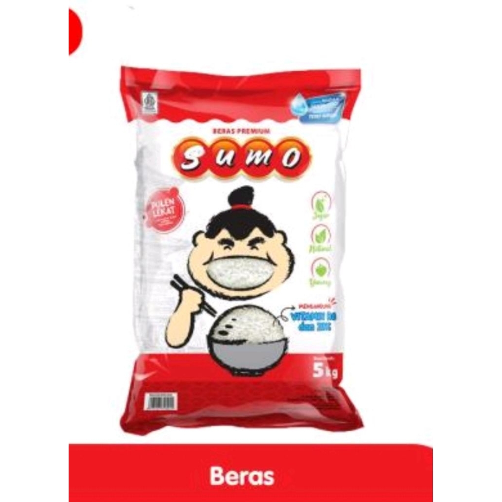 

Beras Sumo Pulen Putih kemasan 5Kg