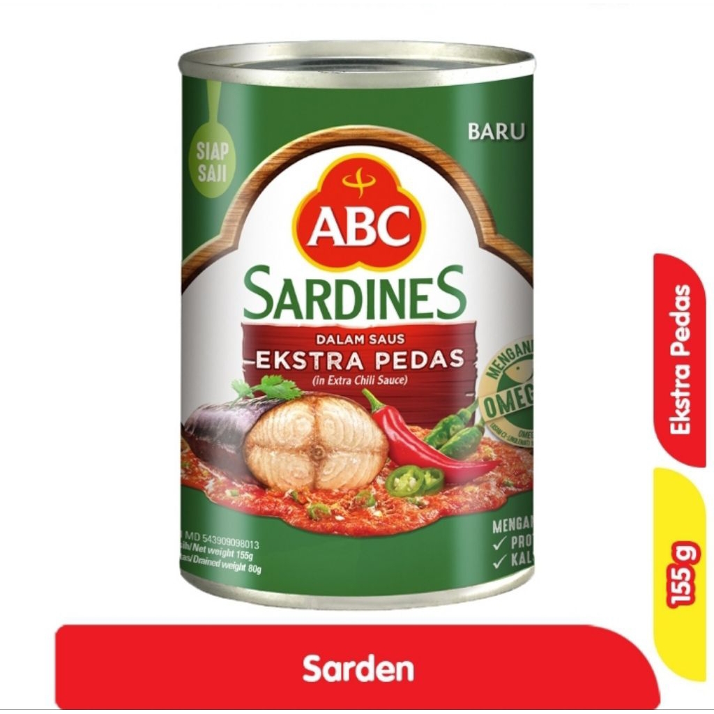 

ABC Sarden Saus Ekstra Pedas 155 g