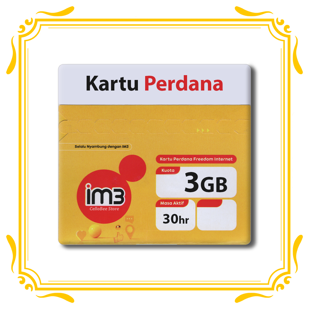 Kartu Perdana IM3 Freedom Internet 3GB | Kuota Simpel Itu IM3