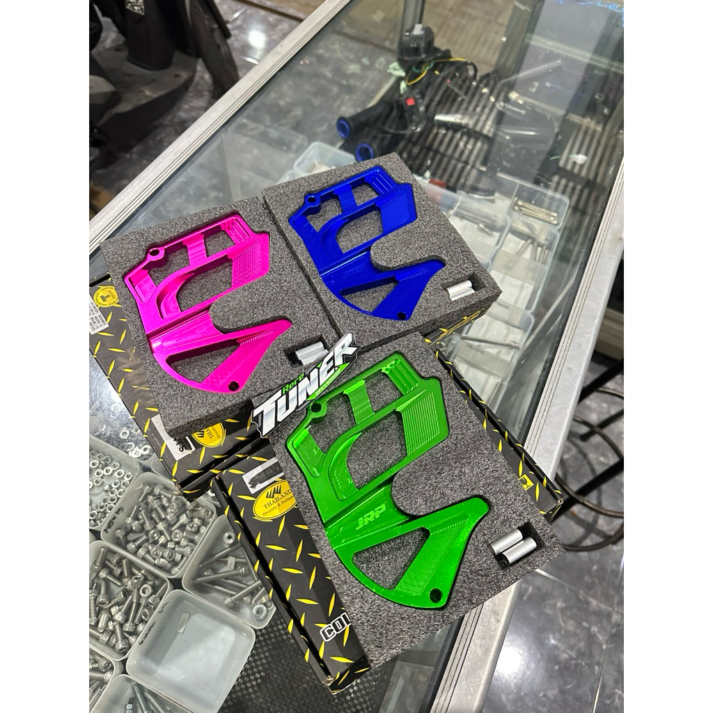 COVER GEAR NINJA RR R SS CNC FULL TUTUP GEAR DEPAN KAWASAKI NINJA SS COVER GEAR DEPAN NINJA 2T cover