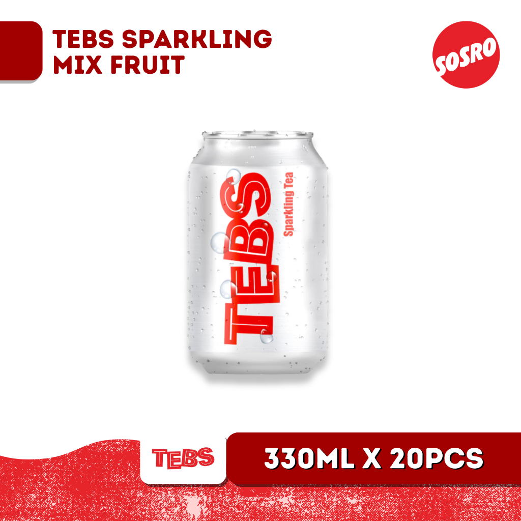 

TEBS Sparkling Soda Mix Fruit Kaleng 330ml Isi 20pcs