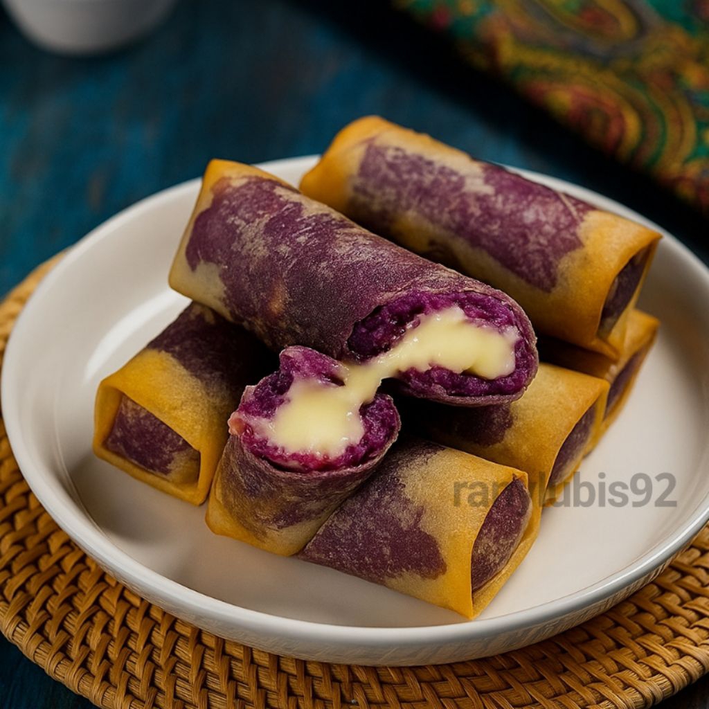 

Lumpia Ubi Ungu isi Keju Melt
