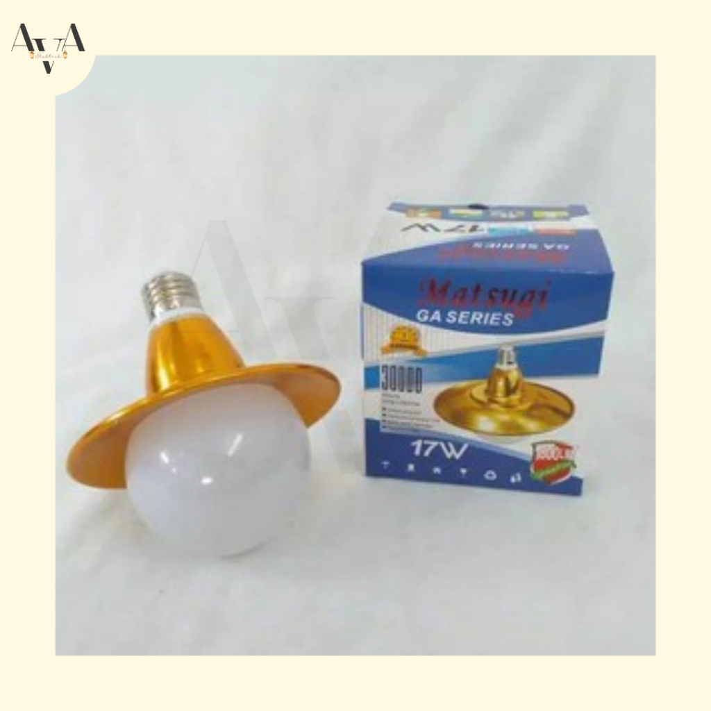Lampu LED+KAP 17 Watt Matsugi GA Series/Lampu LED KAP Matsugi