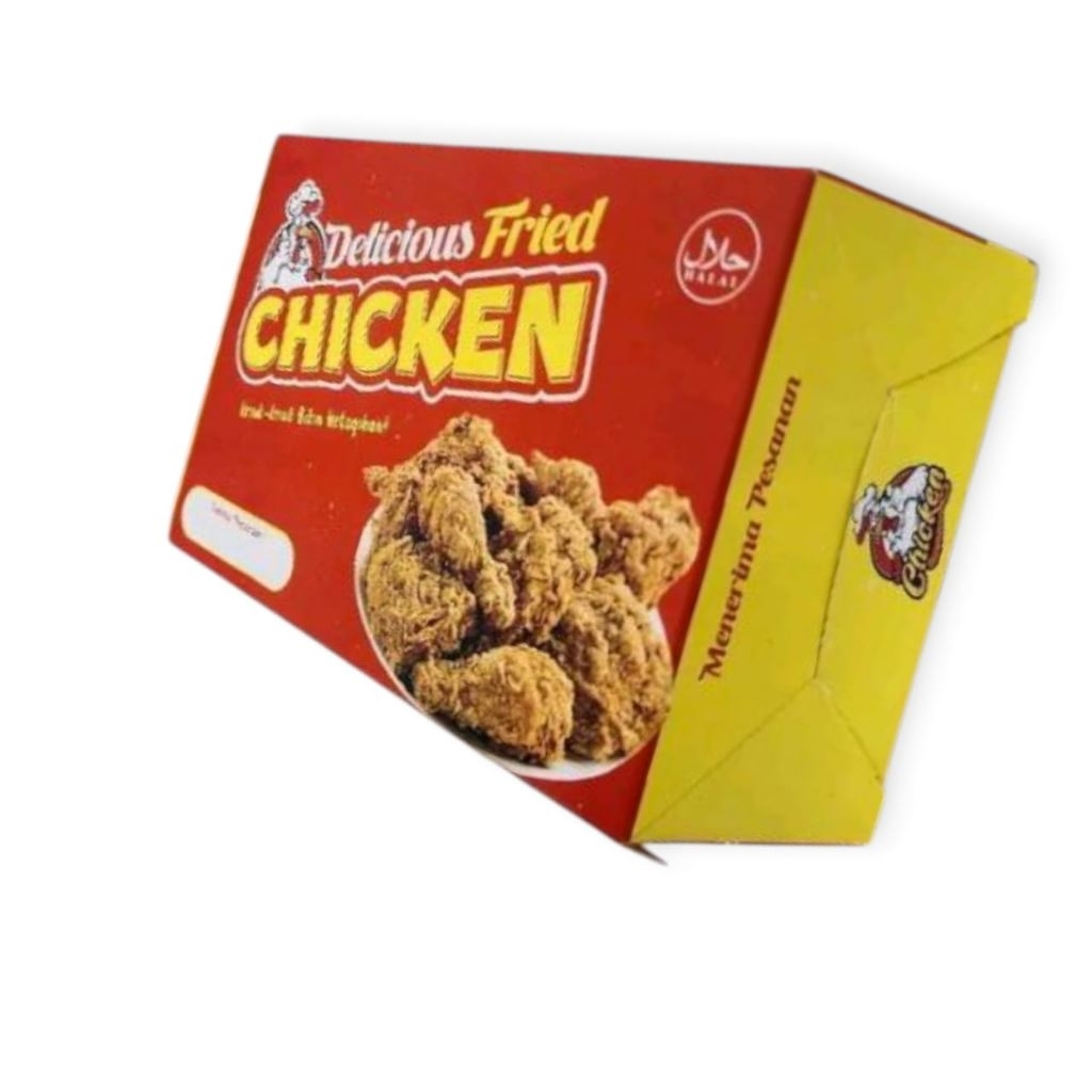 KFC chicken box (tebal ) laminasi  terbaru 100 pcs