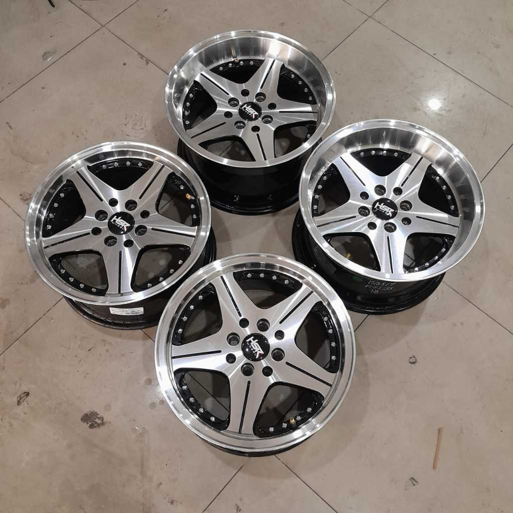 modifikasi velg mobil bekas racing hsr celong ring 15 lebar 7/8,5 baut 4 buat jazz brio yaris vios