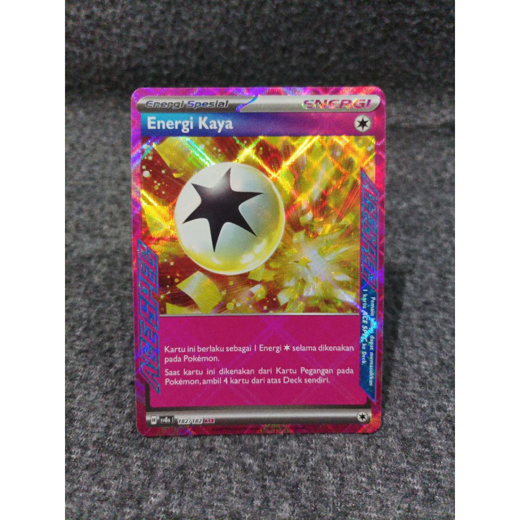 Pokemon indonesia TCG energi kaya 182/182 ACE sv8s