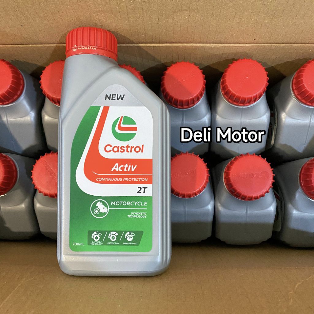 1 DUS = 12 Botol Oli Castrol Activ 2T 700ml Oli Samping
