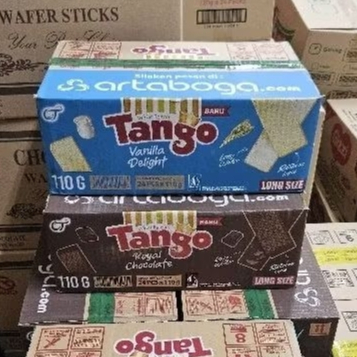 

ED 04.26 CTN 24*100GR - WAFER TANGO ISI 24PCS RASA VANILA COKLAT / TANGGO WAFER KUE HAJATAN