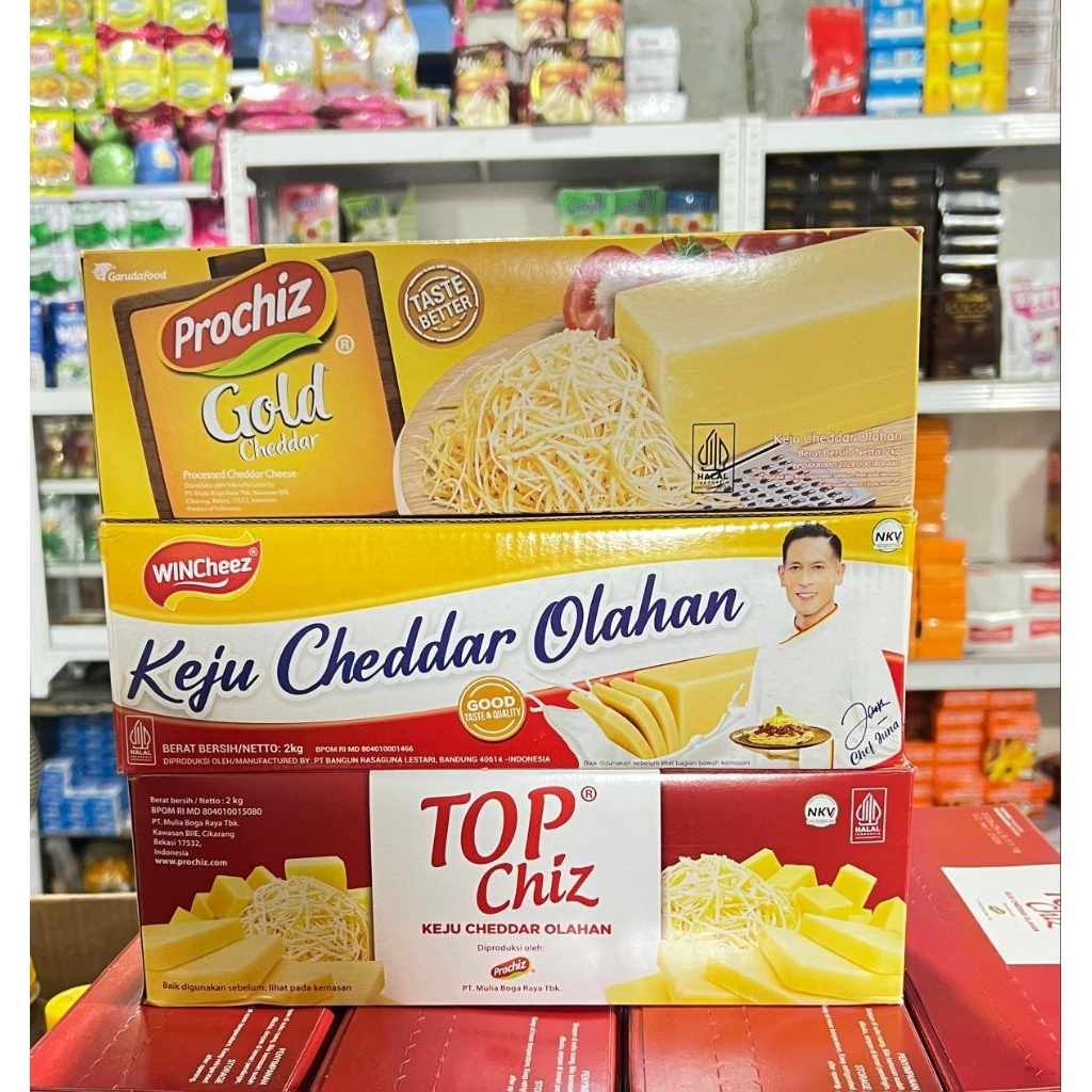 

Keju Cheddar Kemasan 2 Kg