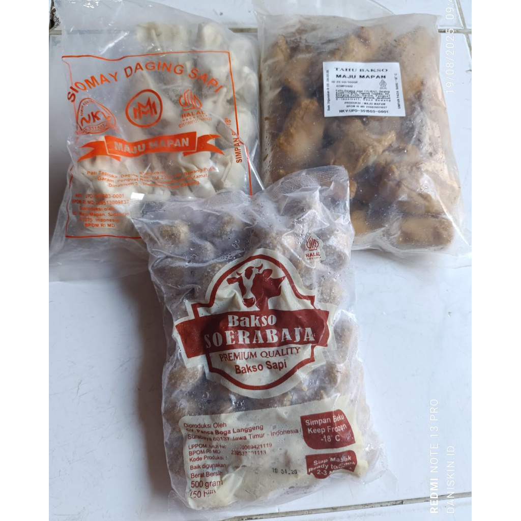 

Taso/tahu bakso (maju mapan) 23bj 400 Gram /Bakso /Baksosapi /Pentol /Dagingsapi /Daging /Baso /Frozenfood /Sapi /Meatball