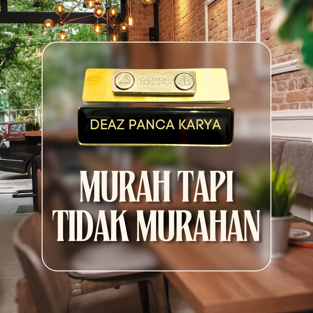 

Name Tag / Name Tag Kuningan / Name Tag Kuningan / Name Tag Stainles / Nametag Magnet