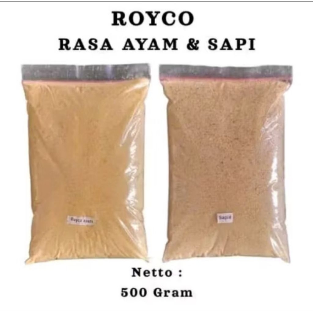 

Royco Sapi + Royco Ayam Penyedap Rasa Makanan ukuran 1 kg