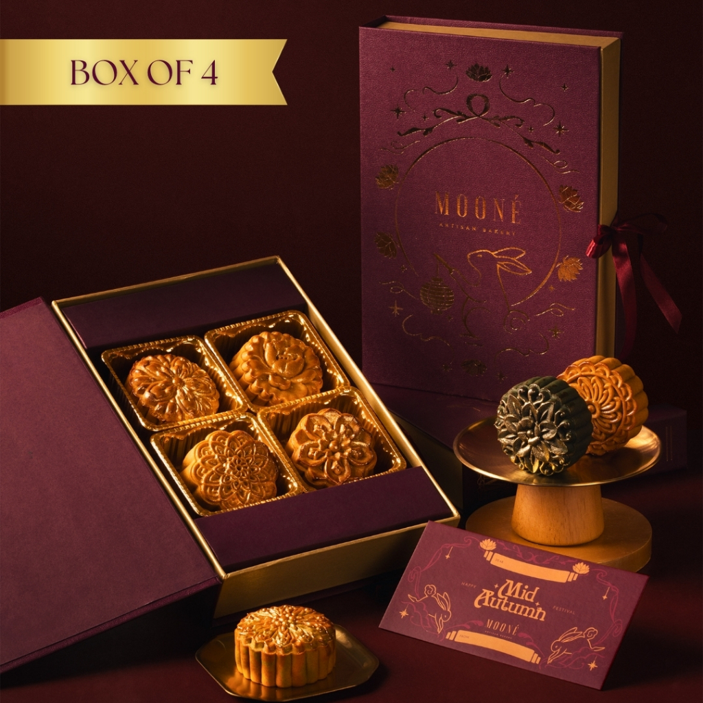 

MOONE Mooncake Hampers Kue Bulan Halal - Paket Box Isi 4