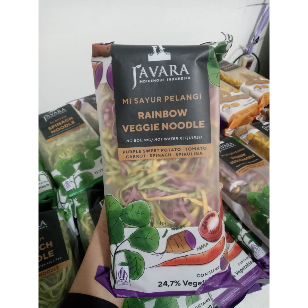 

Javara Rainbow Veggie Noodle - Mie Sayur Pelangi 200gr
