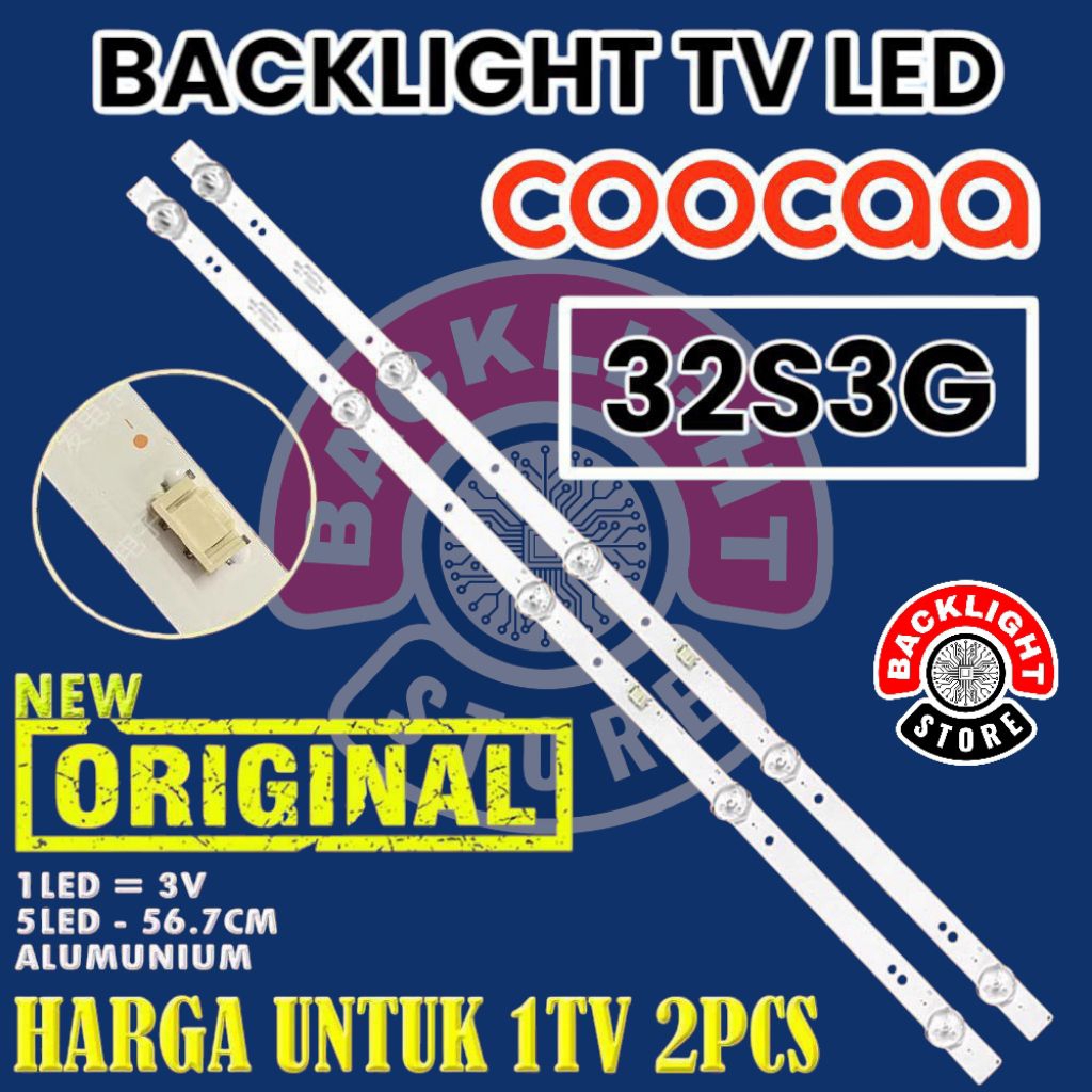 Backlight Tv Led COOCAA 32 inc 32S3G backlight Tv coocaa 32s3g