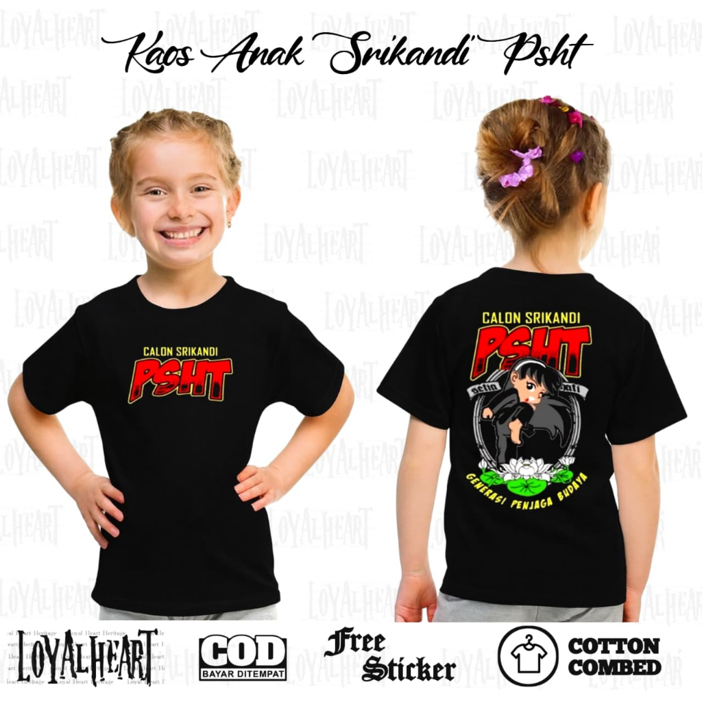 KAOS KIDS PSHT CALON SRIKANDI TERATE/KAOS ANAK PSHT/BISA COD