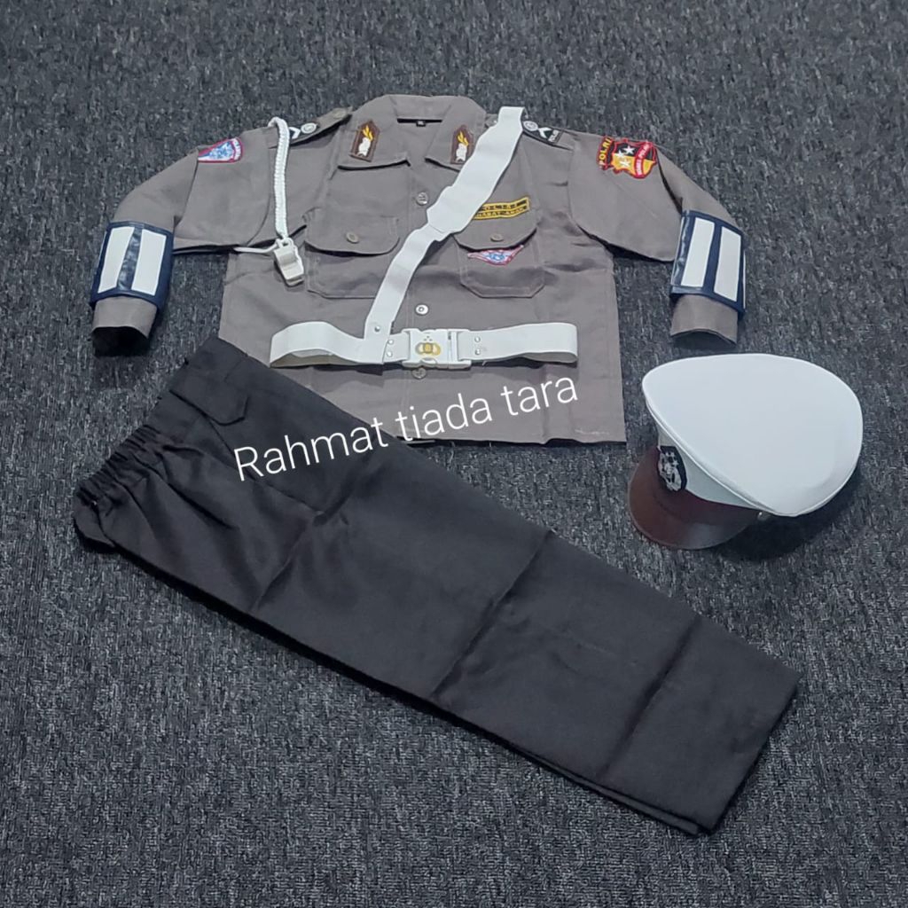 SERAGAM POLISI lalu lintas ANAK/KOSTUM ANAK PROFESI POLISI lalu lintas/BAJU KARNAVAL POLISI lalu lin