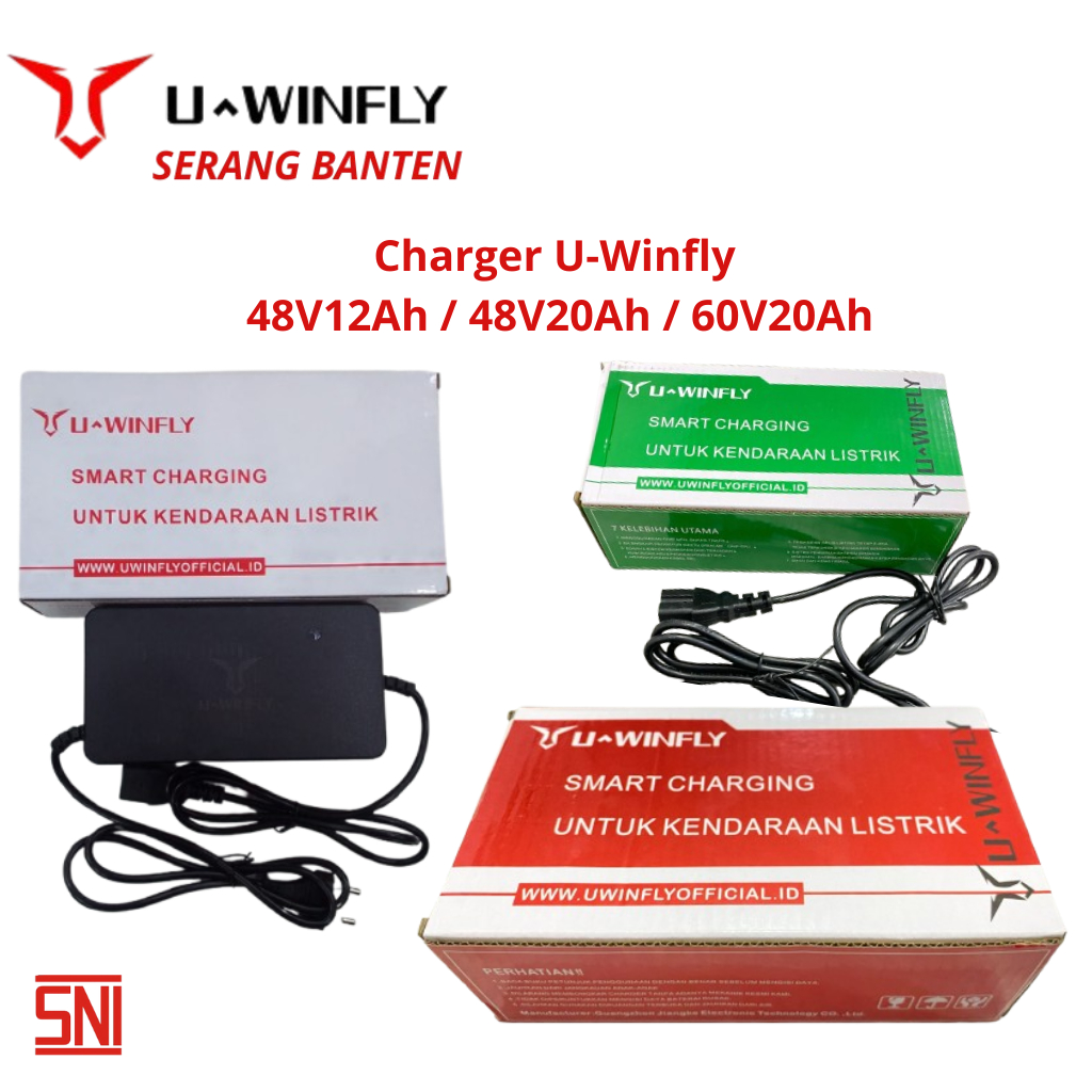 Charger Sepeda Listrik Uwinfly Original 48V 12Ah / 48V 20Ah / 60V 20Ah
