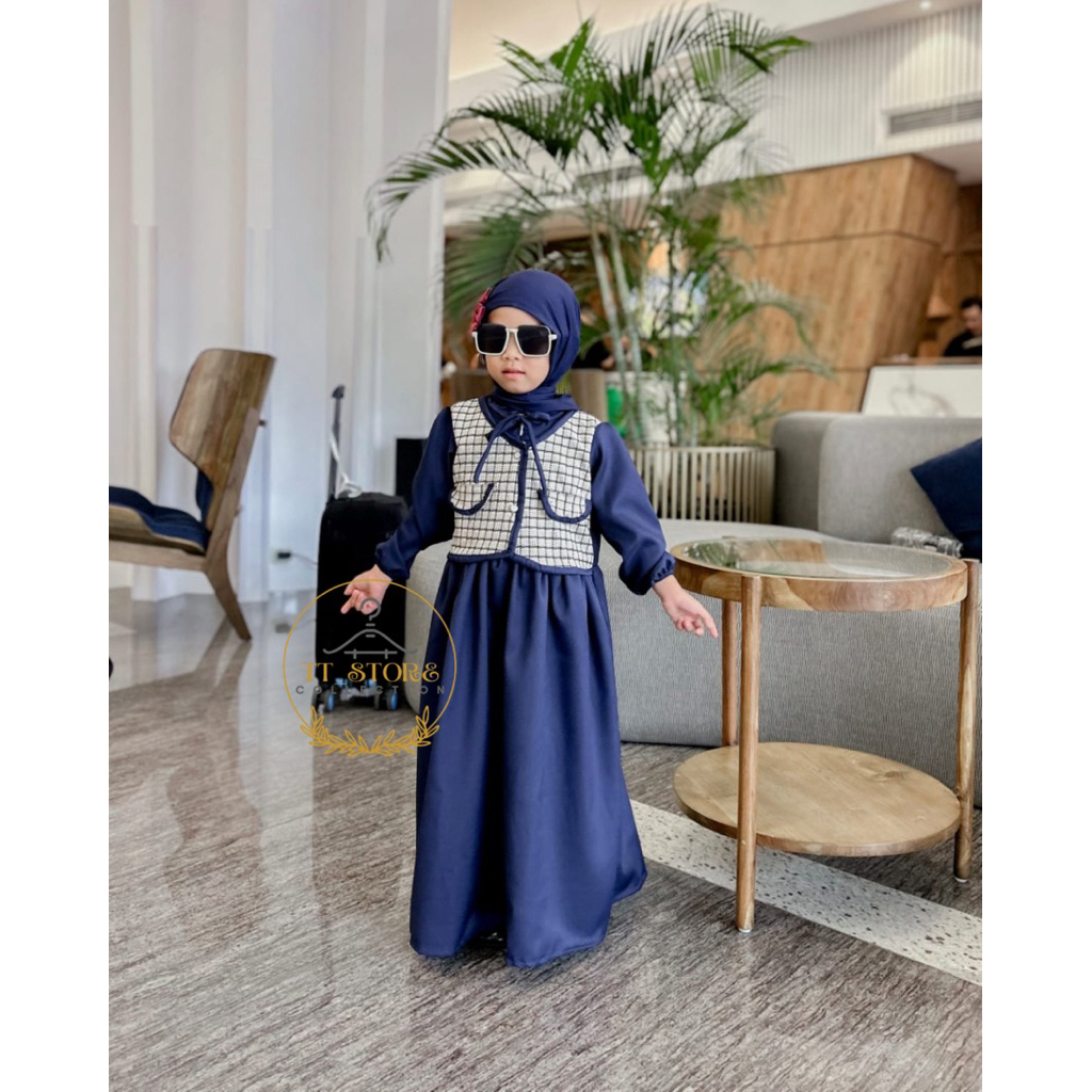 Ttan Kids | Gamis Rompi Anak Terbaru | Tifany Dress Anak | Gamis Rompi Termurah | Gamis Anak Perempu