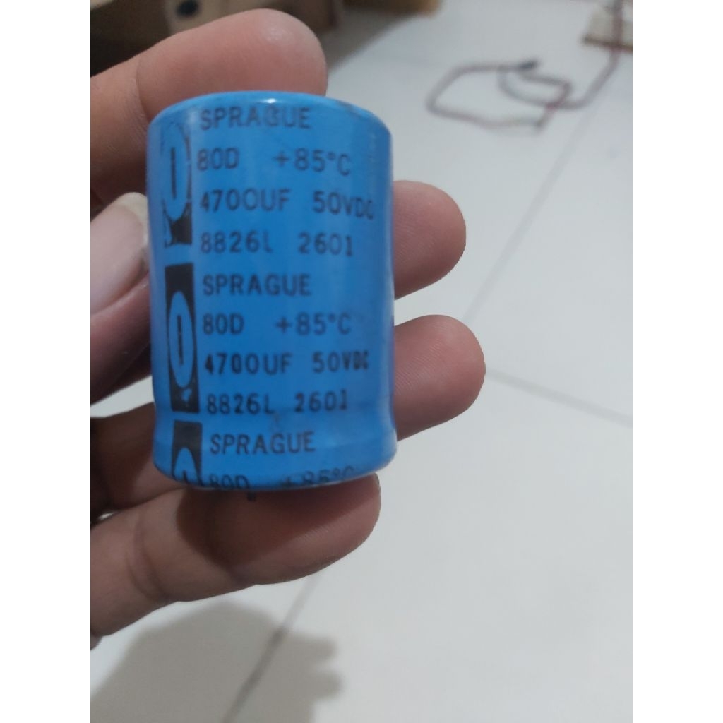 Elco SPRAGUE 4700uf 50v ori Cabutan Berkualitas