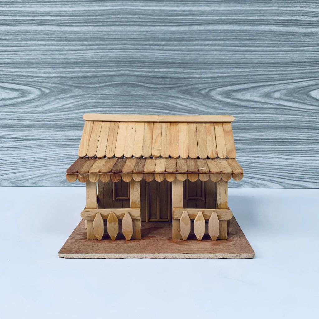 Miniatur Prakarya Rumah Adat Betawi Dari Stick Kayu